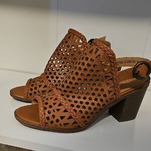 Big Buddha Tan Heeled Sandals
